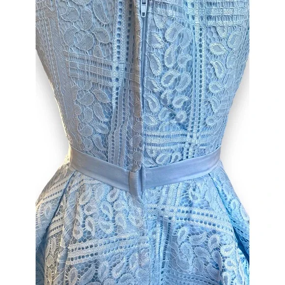 NWOT * A-line Midi Dress with Paisley Lace Design - Picture 4 of 6